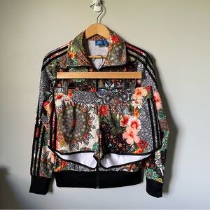 Adidas Originals Farm Rio Jardim AghartaTrack Jacket & Shorts Floral Set - Large